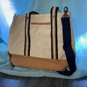 Canvas Tote Bag with Adjustable Strap